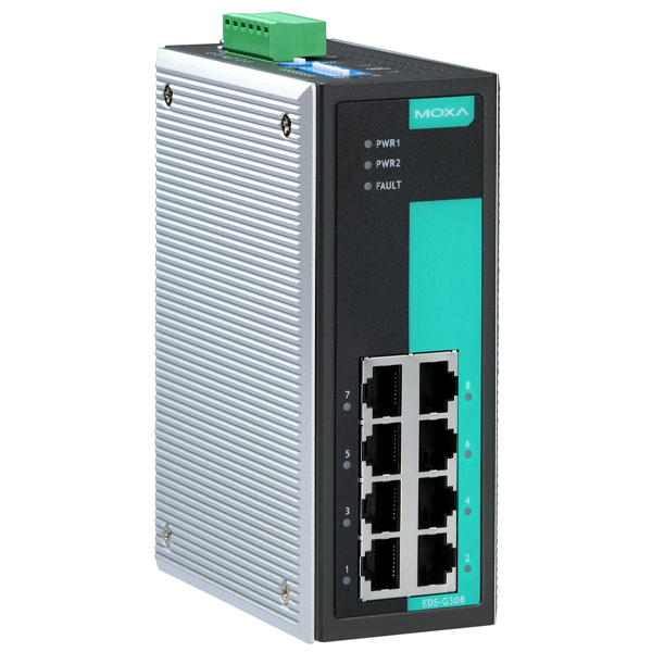 EDS-G308-2SFP New MOXA Unmanaged Full Gigabit Ethernet Switch